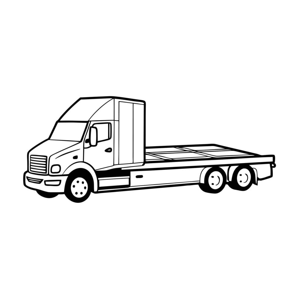 Realistic Truck Illustration vector