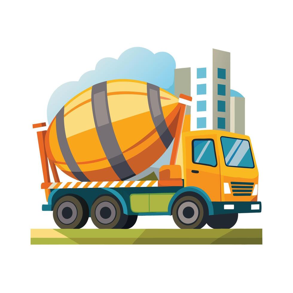Realistic Truck Illustration vector