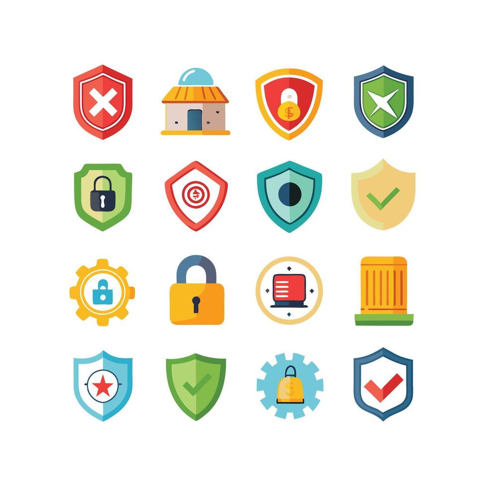 Security Icon Set Collection Illustration vector