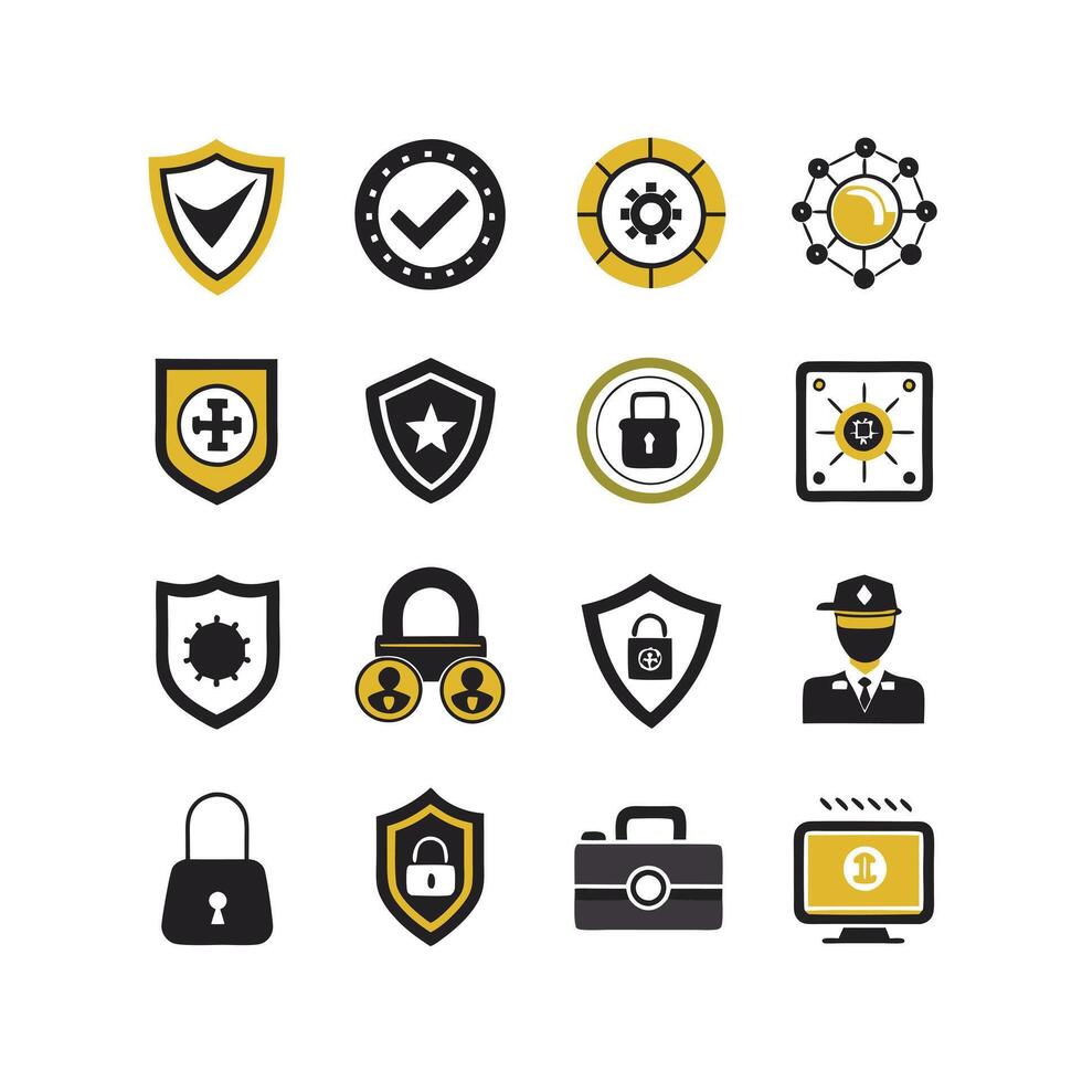 Security Icon Set Collection Illustration vector