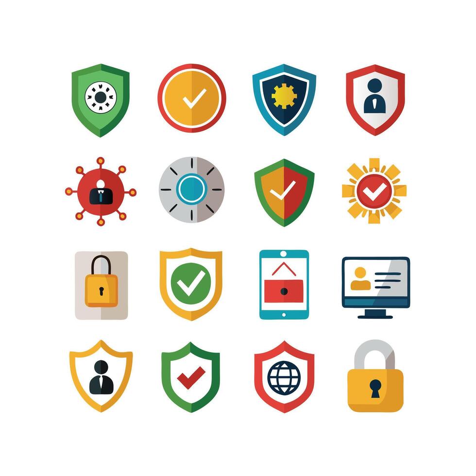 Security Icon Set Collection Illustration vector