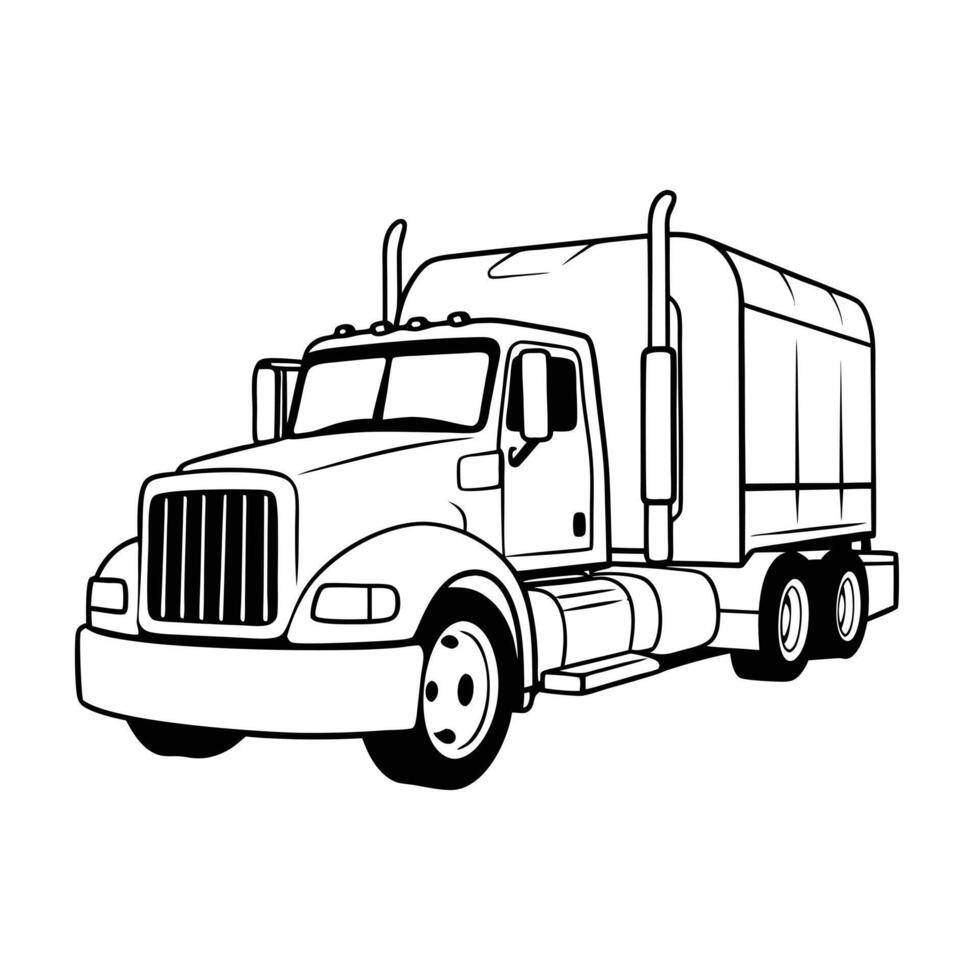 Realistic Truck Illustration vector