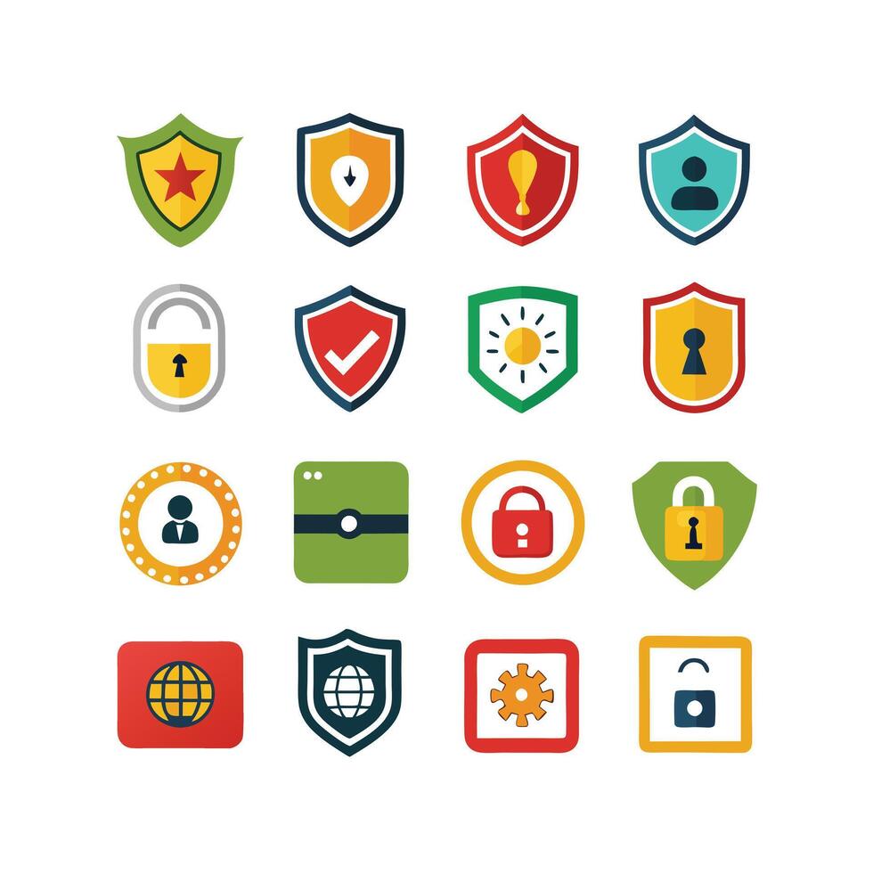 Security Icon Set Collection Illustration vector