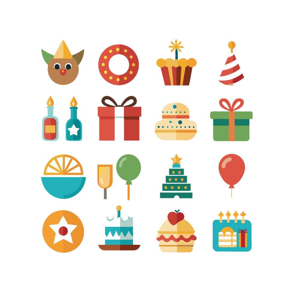 Holiday and Event Icon Set Collection IllustrationHoliday and Event Icon Set Collection Illustration vector