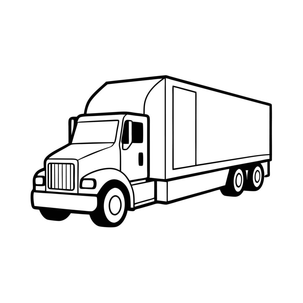 Realistic Truck Illustration vector