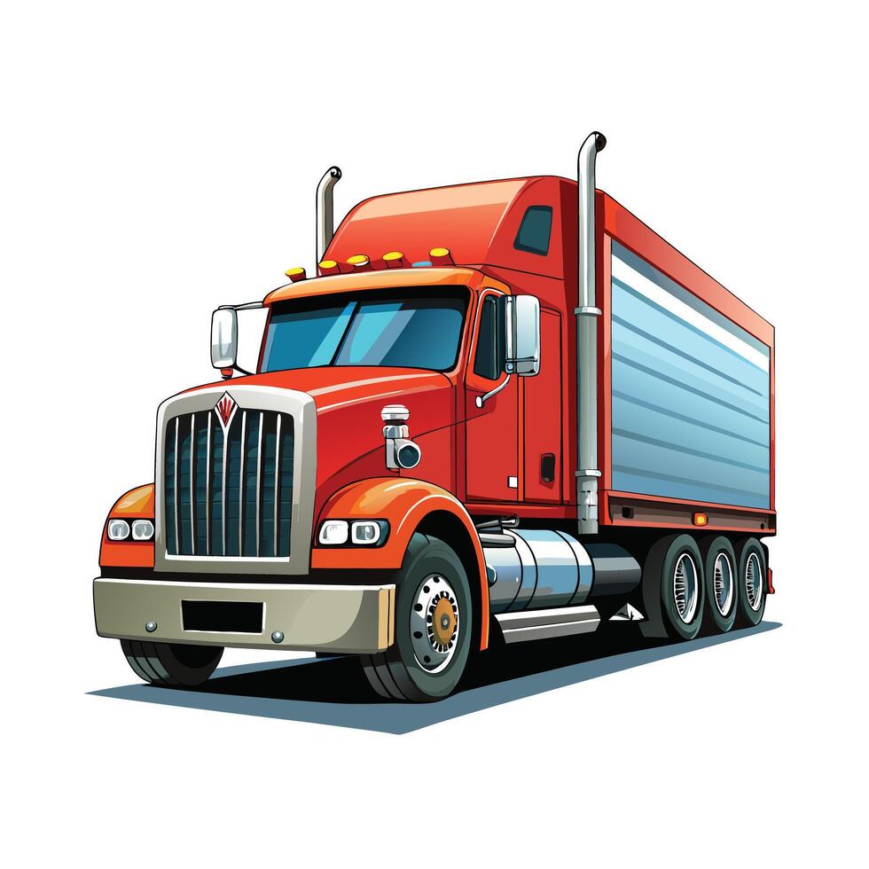 Realistic Truck Illustration vector