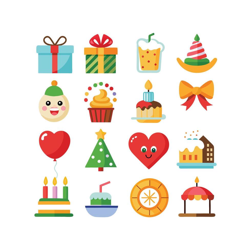 Holiday and Event Icon Set Collection IllustrationHoliday and Event Icon Set Collection Illustration vector