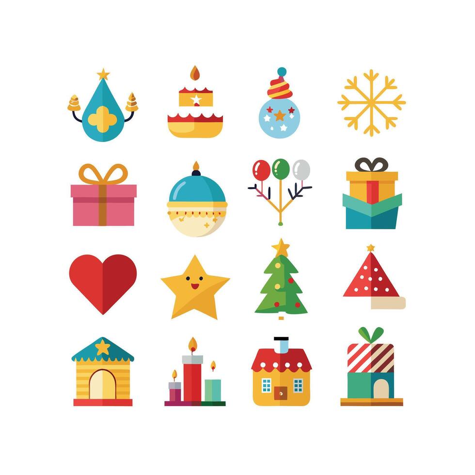 Holiday and Event Icon Set Collection IllustrationHoliday and Event Icon Set Collection Illustration vector