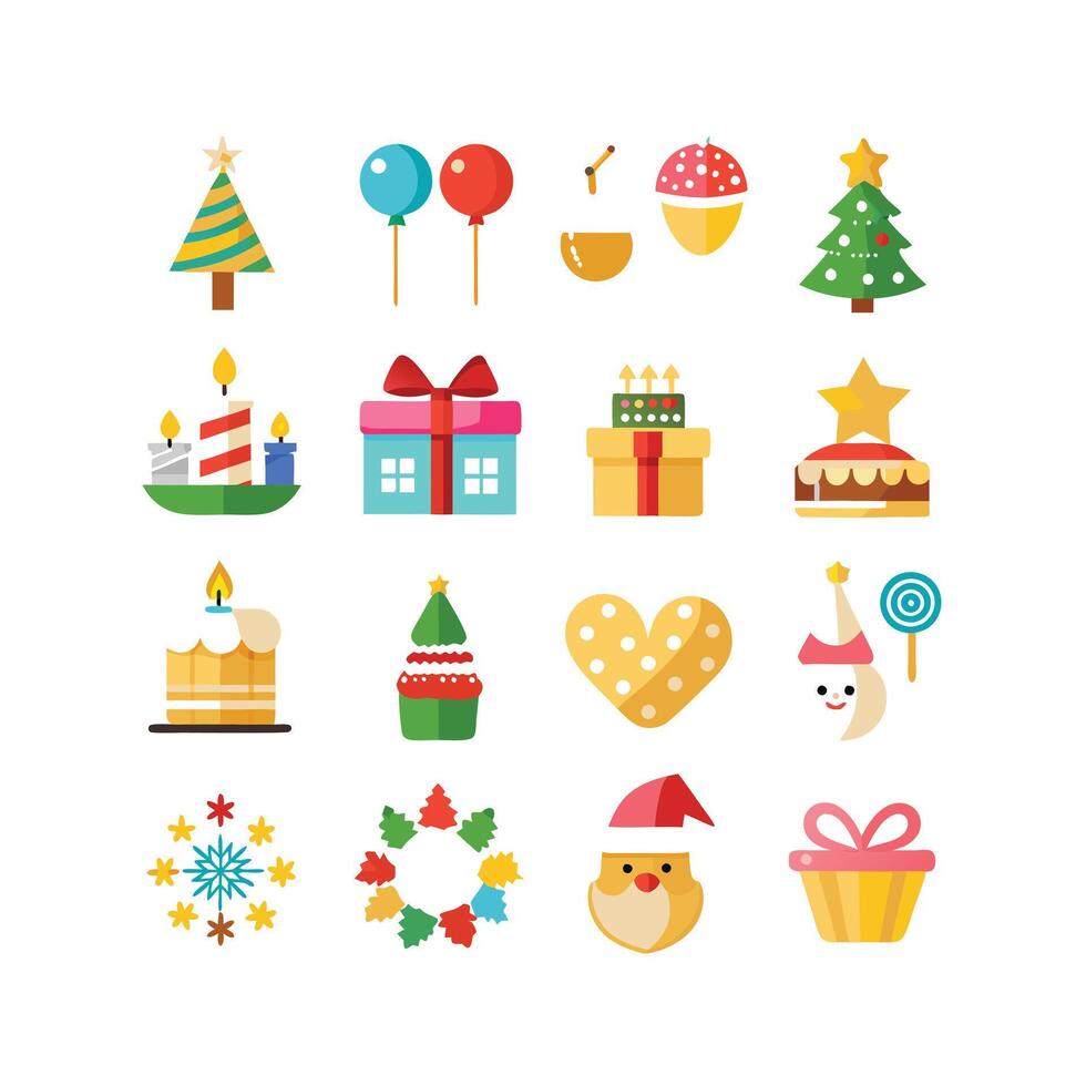 Holiday and Event Icon Set Collection IllustrationHoliday and Event Icon Set Collection Illustration vector