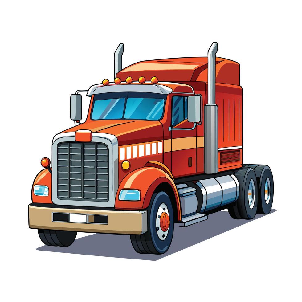 Realistic Truck Illustration vector