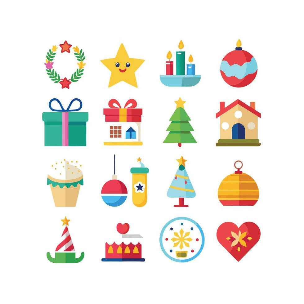 Holiday and Event Icon Set Collection IllustrationHoliday and Event Icon Set Collection Illustration vector