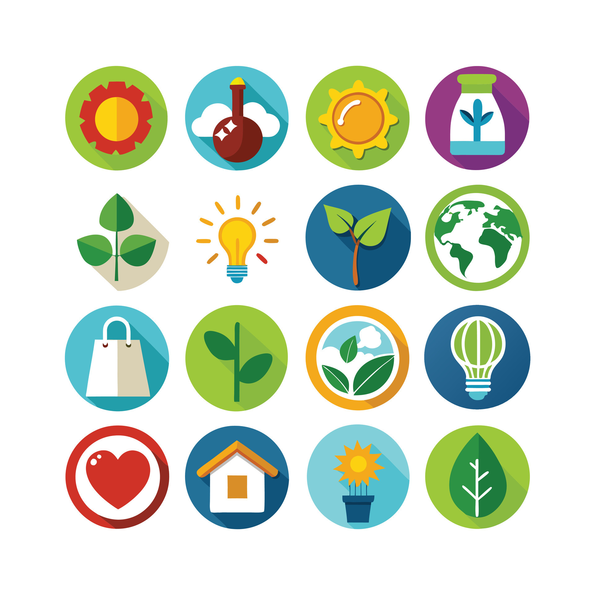 Environment and sustainability icon set illustration 47571203 Vector