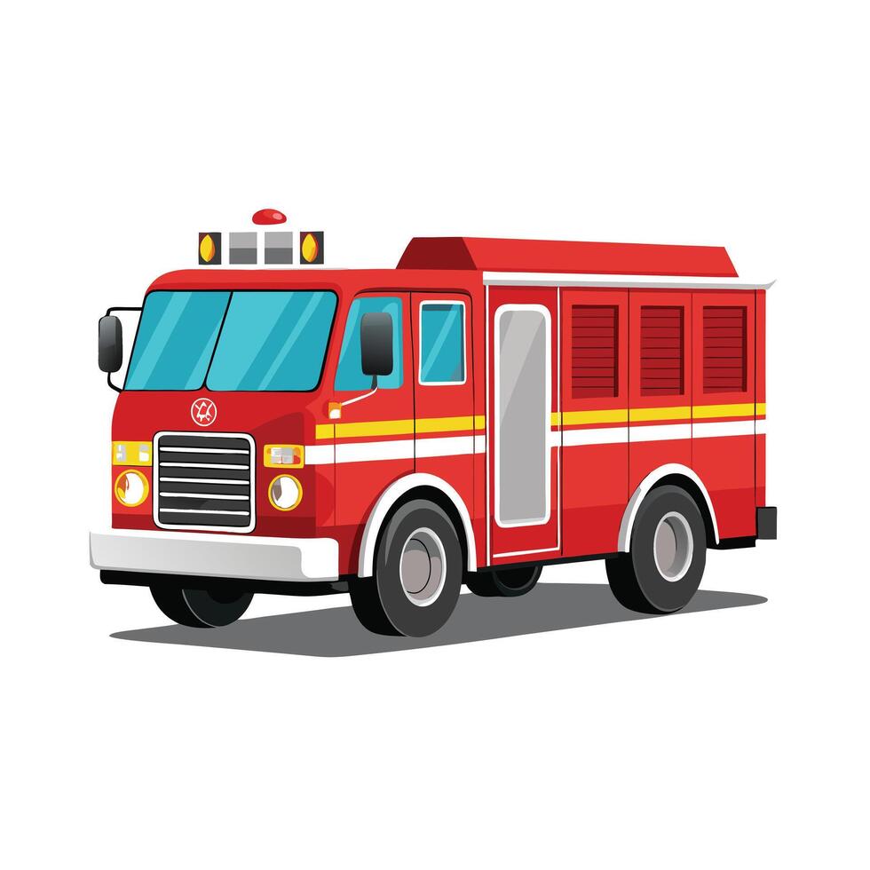 Realistic Truck Illustration vector