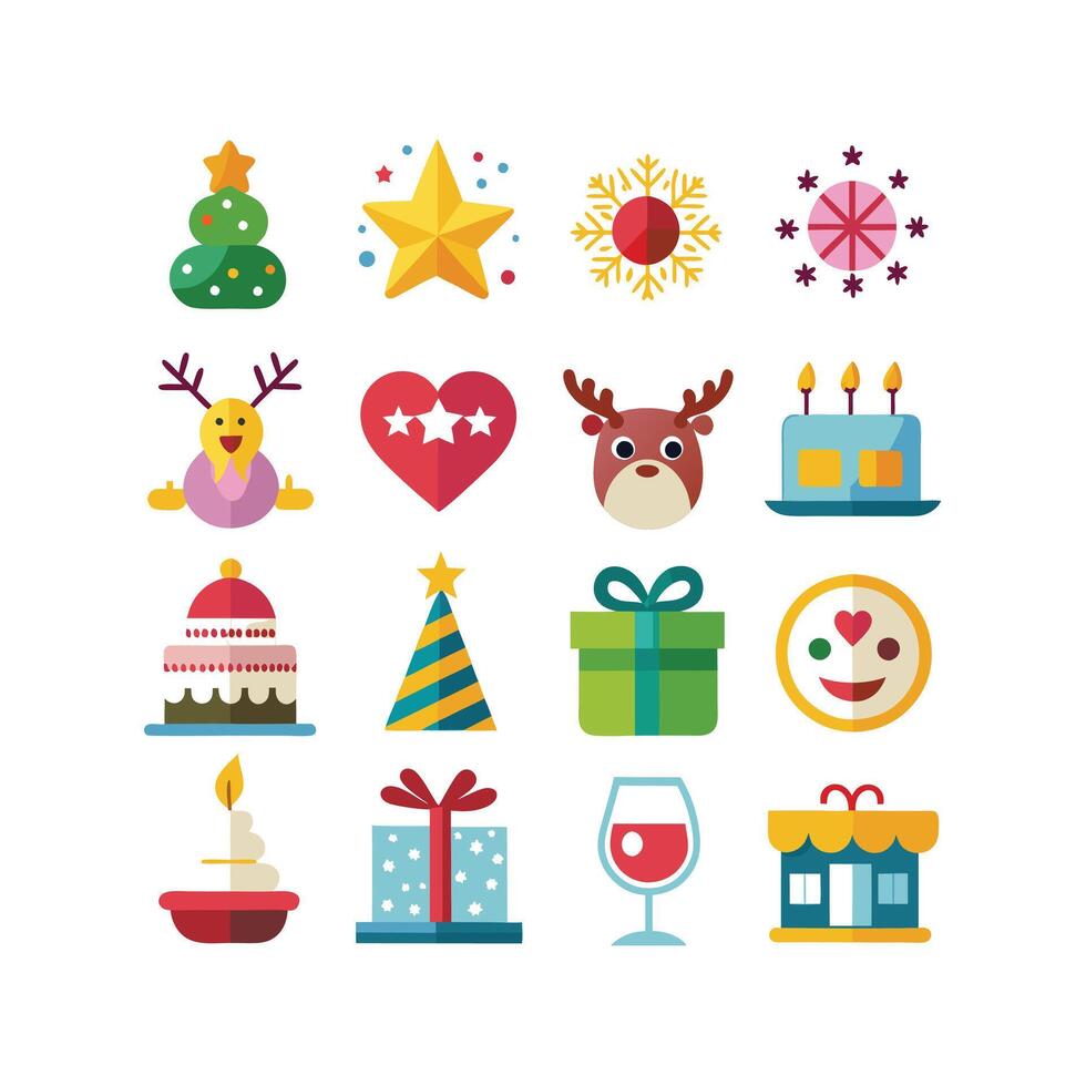 Holiday and Event Icon Set Collection IllustrationHoliday and Event Icon Set Collection Illustration vector