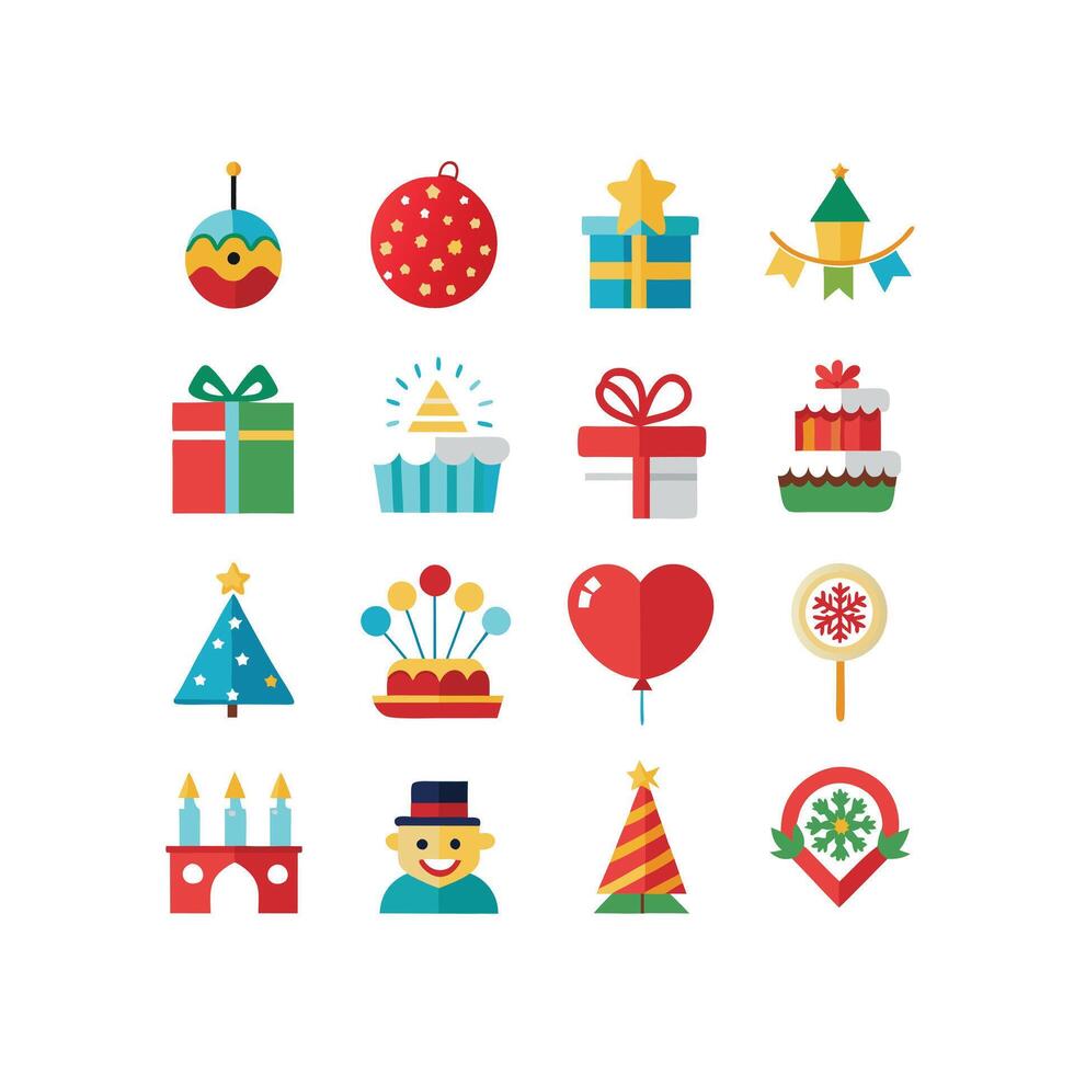Holiday and Event Icon Set Collection IllustrationHoliday and Event Icon Set Collection Illustration vector