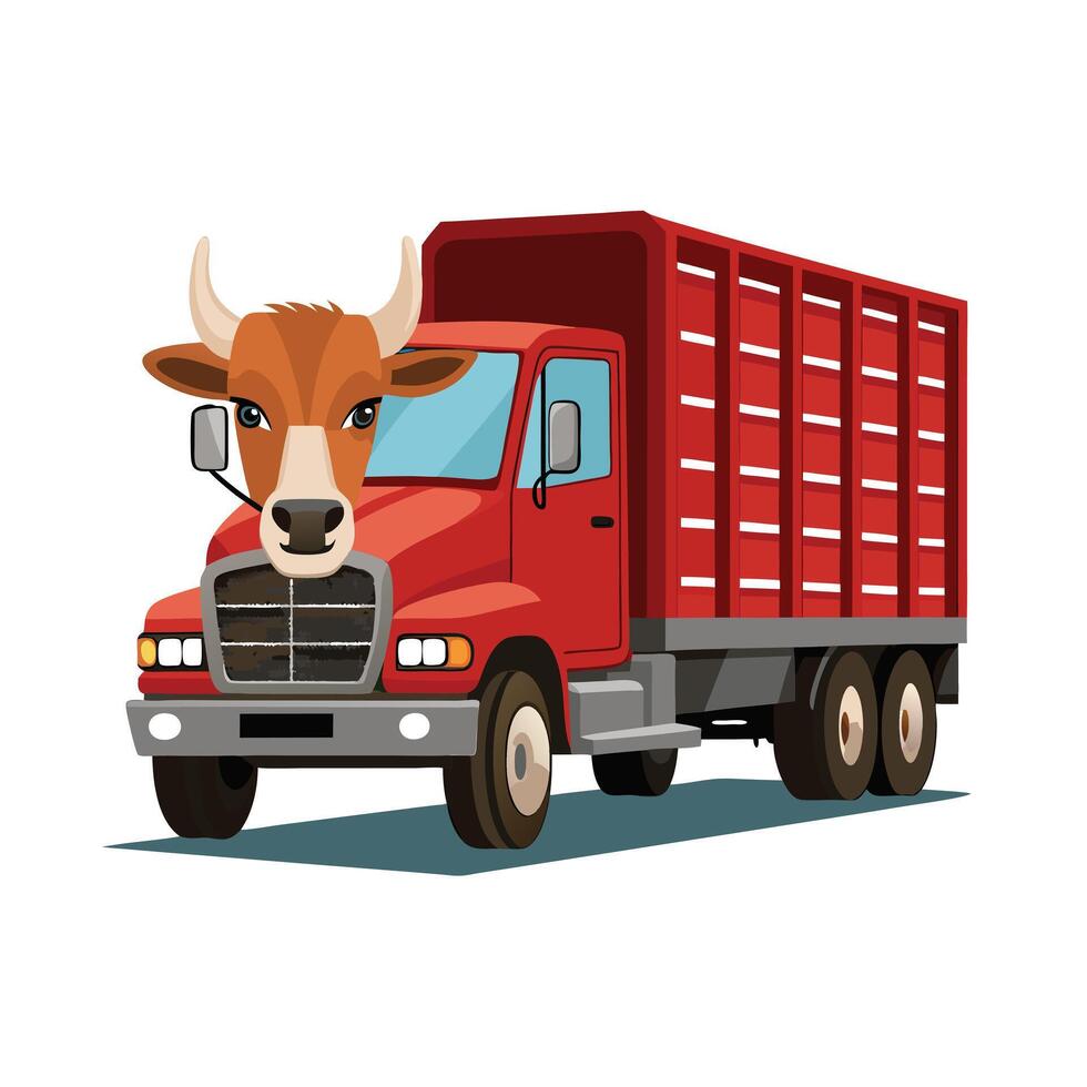 Realistic Truck Illustration vector