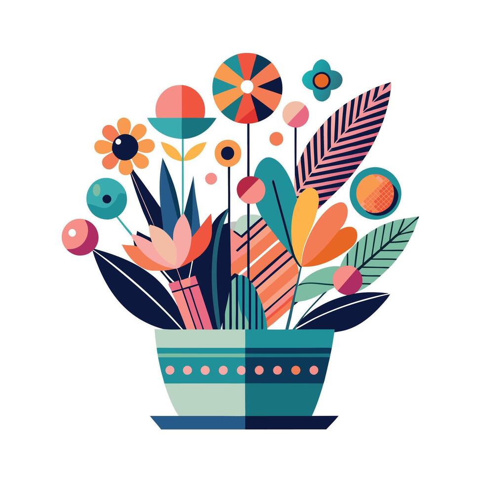 Flowerpot Houseplant Illustration vector