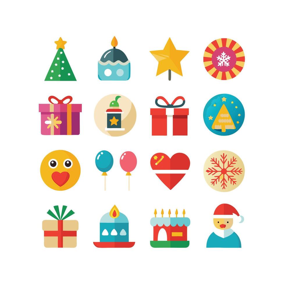Holiday and Event Icon Set Collection IllustrationHoliday and Event Icon Set Collection Illustration vector