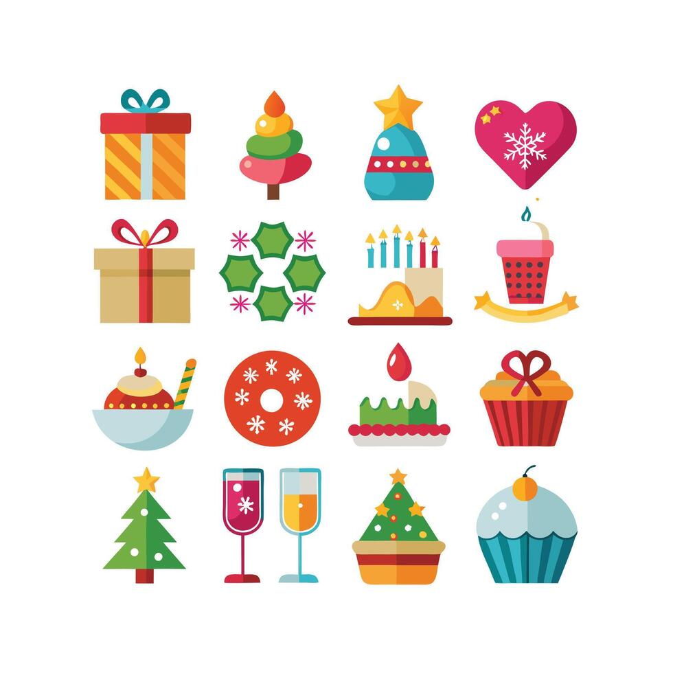 Holiday and Event Icon Set Collection IllustrationHoliday and Event Icon Set Collection Illustration vector