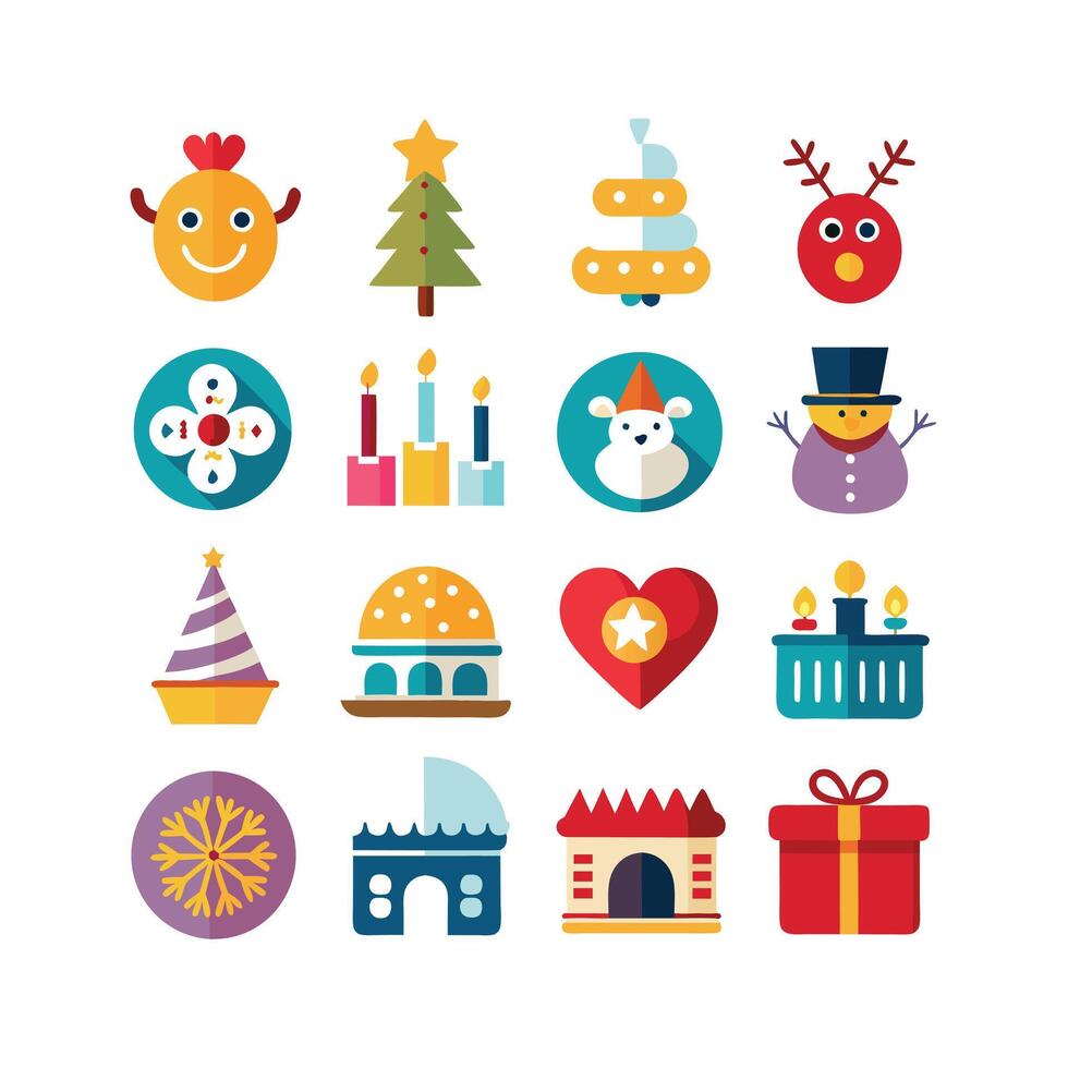 Holiday and Event Icon Set Collection IllustrationHoliday and Event Icon Set Collection Illustration vector