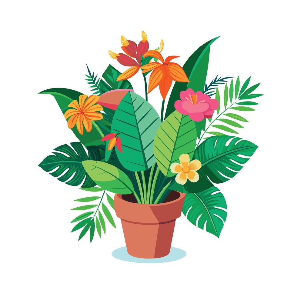 Flowerpot Houseplant Illustration vector