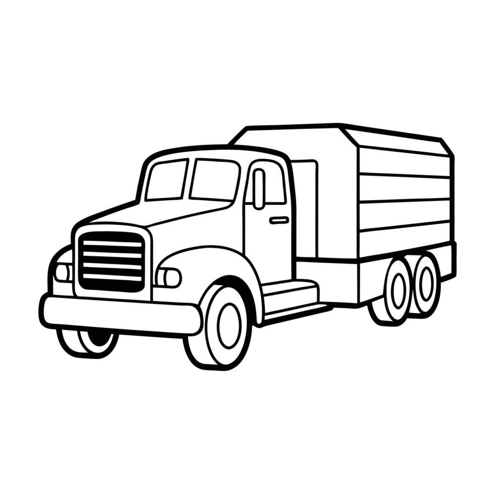 Realistic Truck Illustration vector