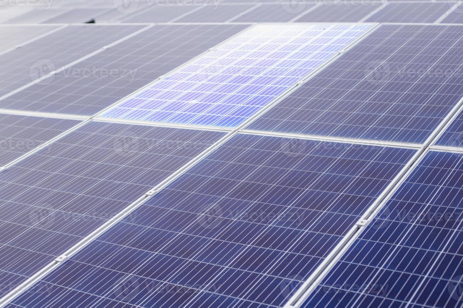 Solar cell farm and cooling system to inspect and maintain solar panels. photo