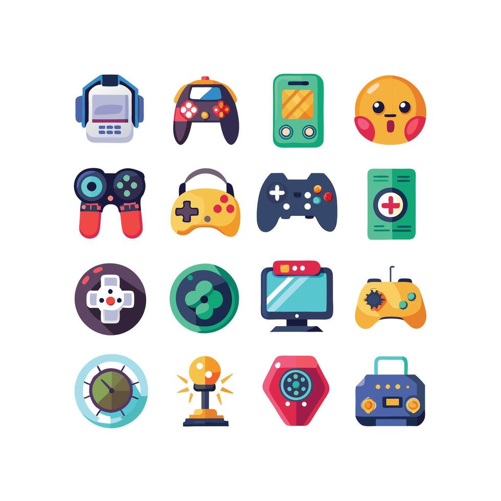 Gaming Icon Set IllustrationGaming Icon Set Illustration vector