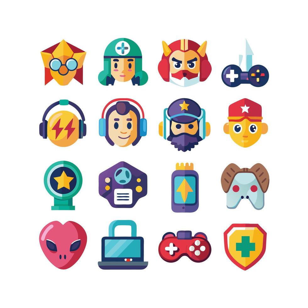 Gaming Icon Set IllustrationGaming Icon Set Illustration vector