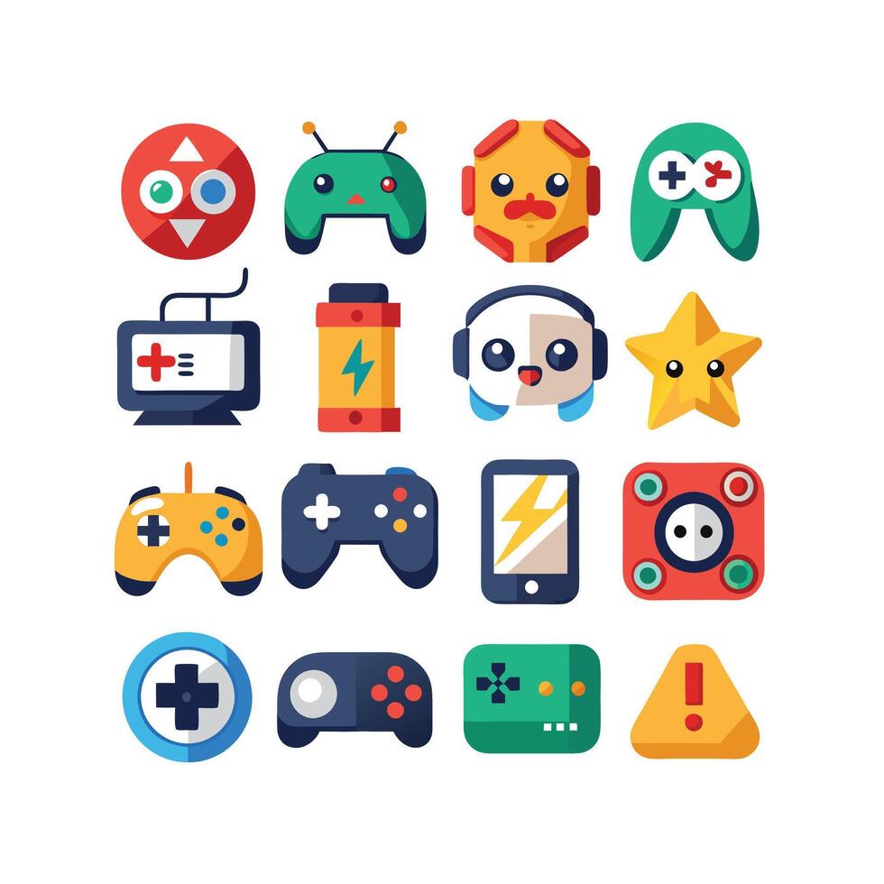 Gaming Icon Set IllustrationGaming Icon Set Illustration vector