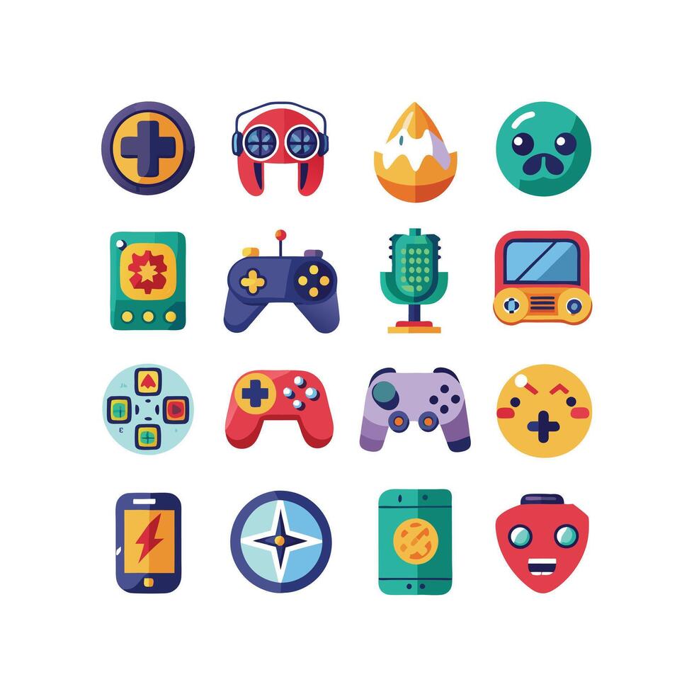 Gaming Icon Set IllustrationGaming Icon Set Illustration vector