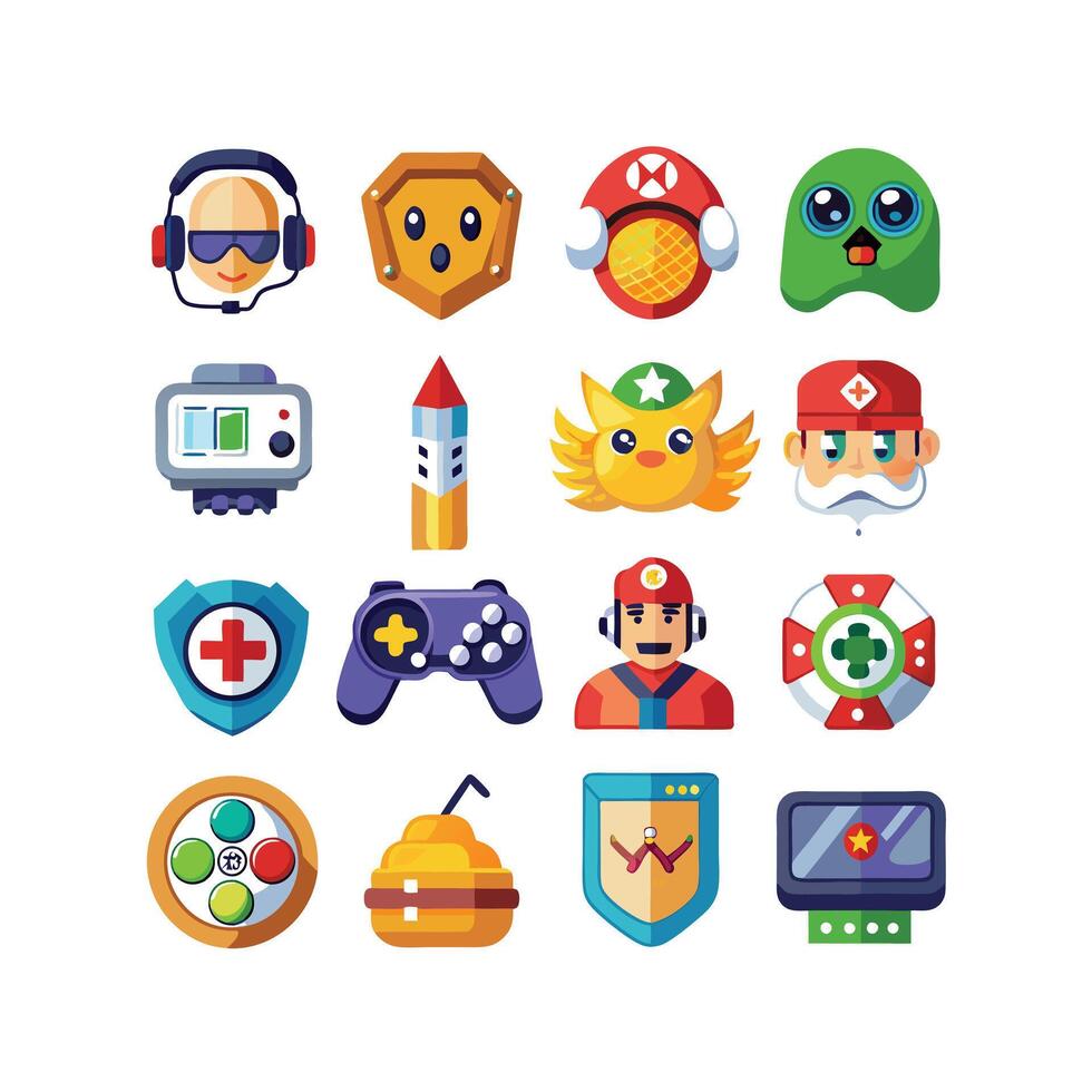 Gaming Icon Set IllustrationGaming Icon Set Illustration vector