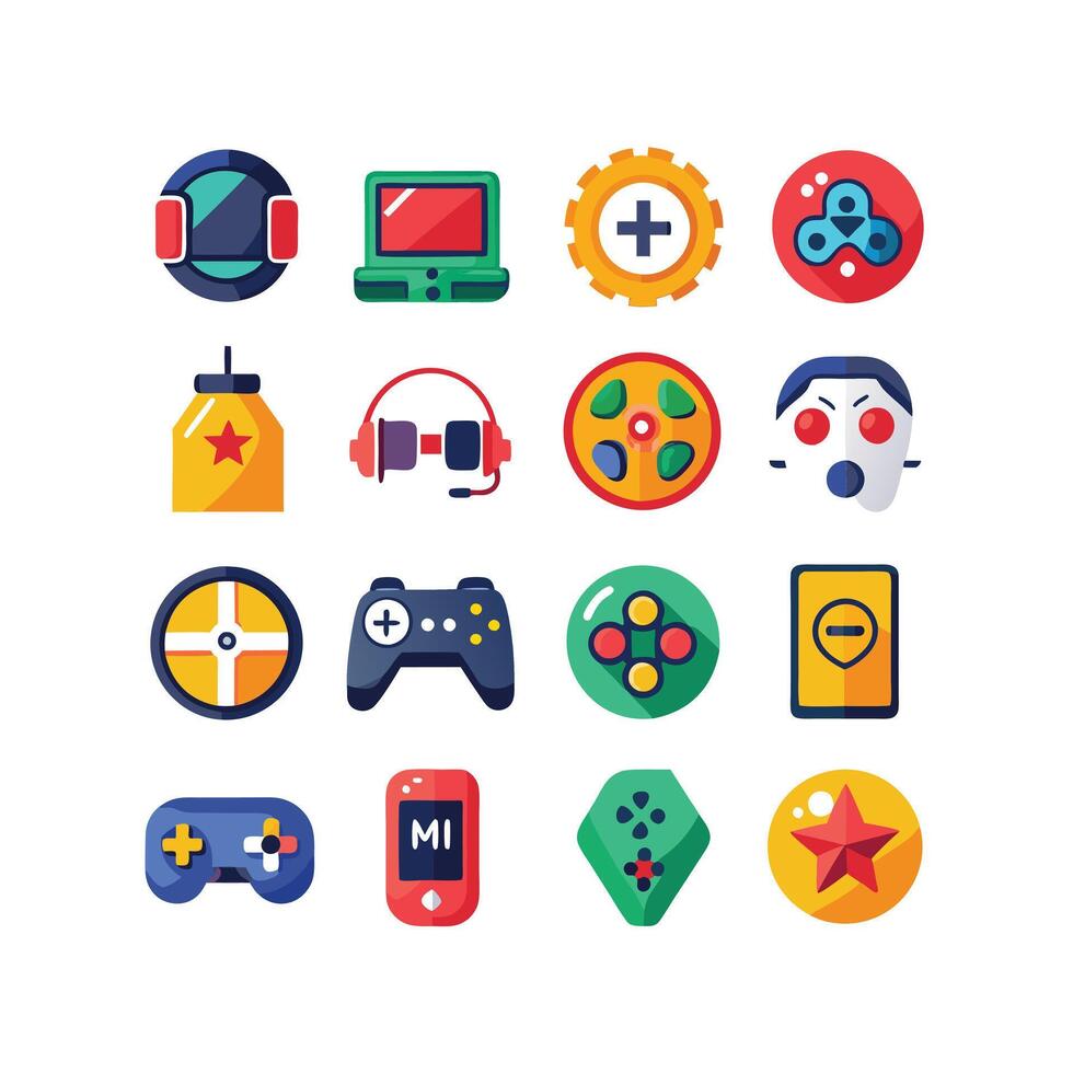 Gaming Icon Set IllustrationGaming Icon Set Illustration vector