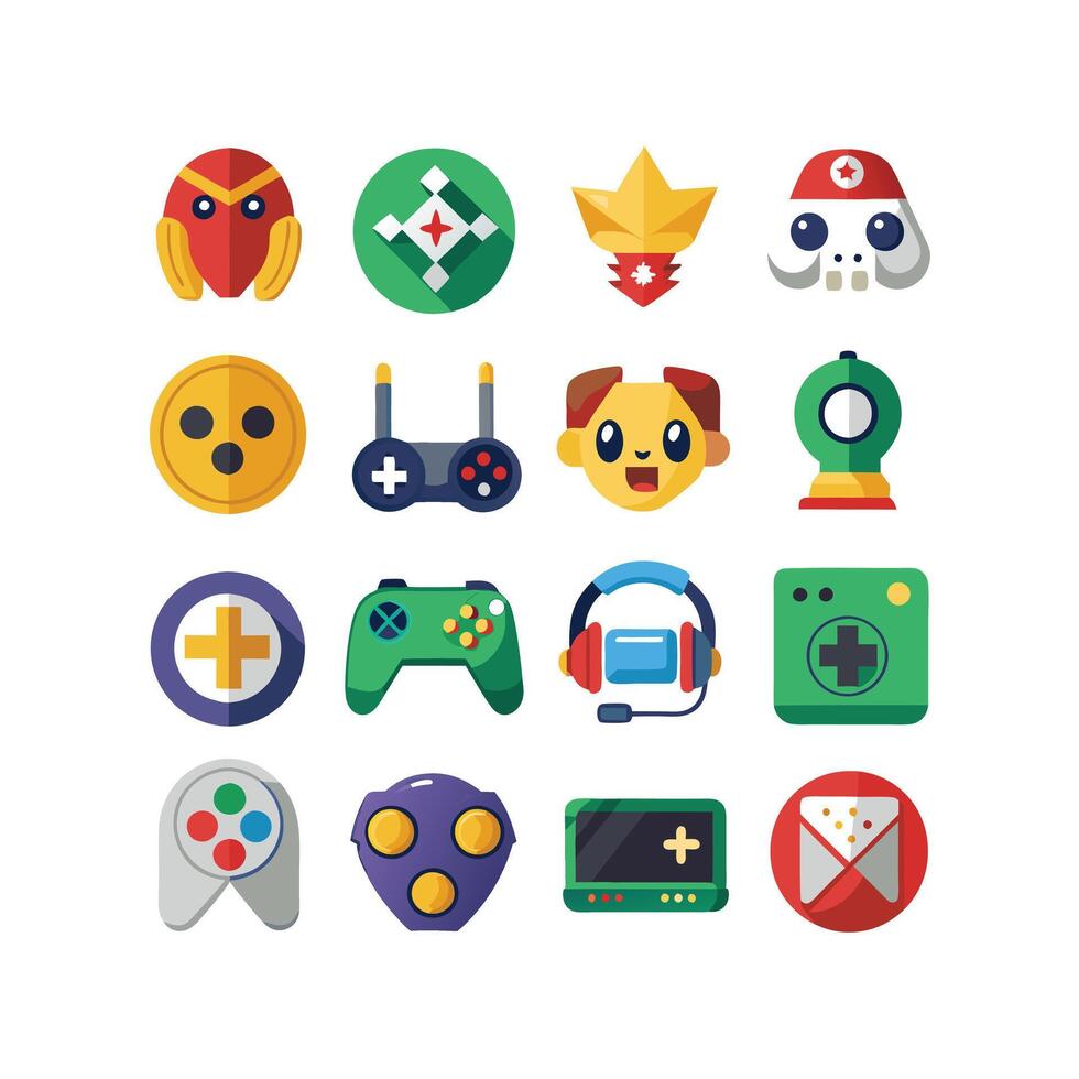 Gaming Icon Set IllustrationGaming Icon Set Illustration vector