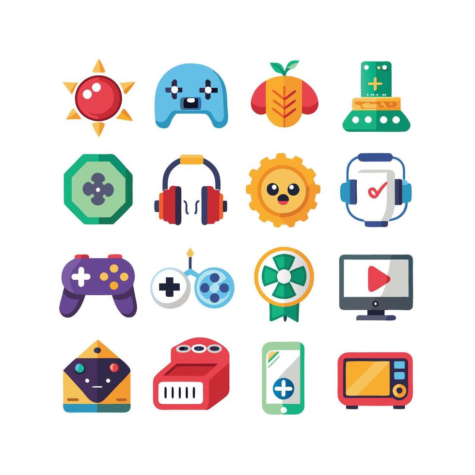 Gaming Icon Set IllustrationGaming Icon Set Illustration vector
