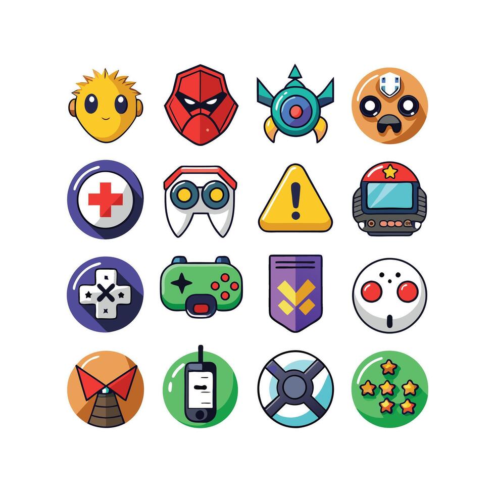 Gaming Icon Set IllustrationGaming Icon Set Illustration vector