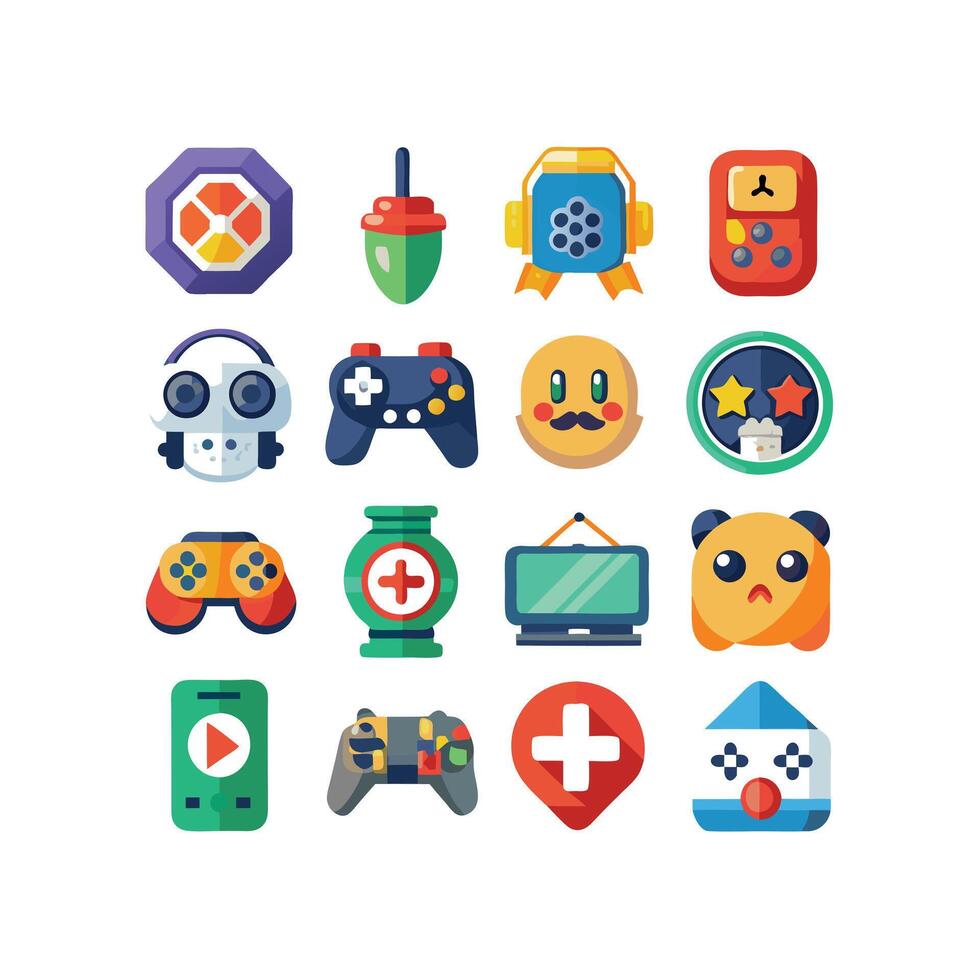 Gaming Icon Set IllustrationGaming Icon Set Illustration vector