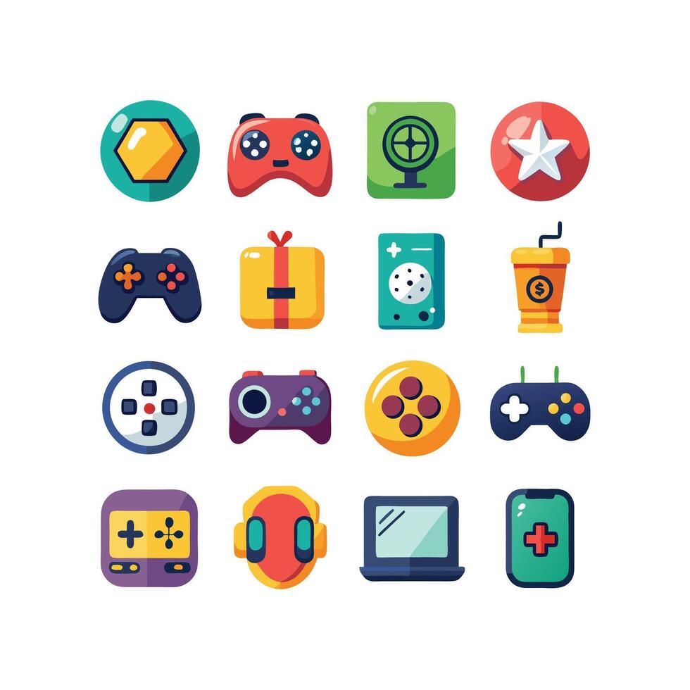 Gaming Icon Set IllustrationGaming Icon Set Illustration vector