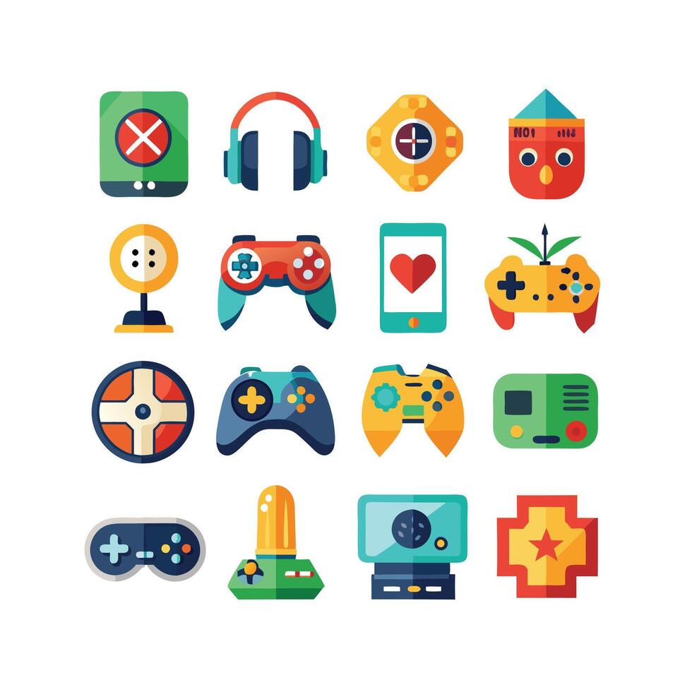 Gaming Icon Set IllustrationGaming Icon Set Illustration vector