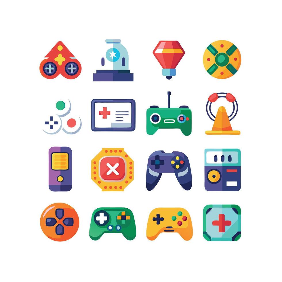 Gaming Icon Set IllustrationGaming Icon Set Illustration vector
