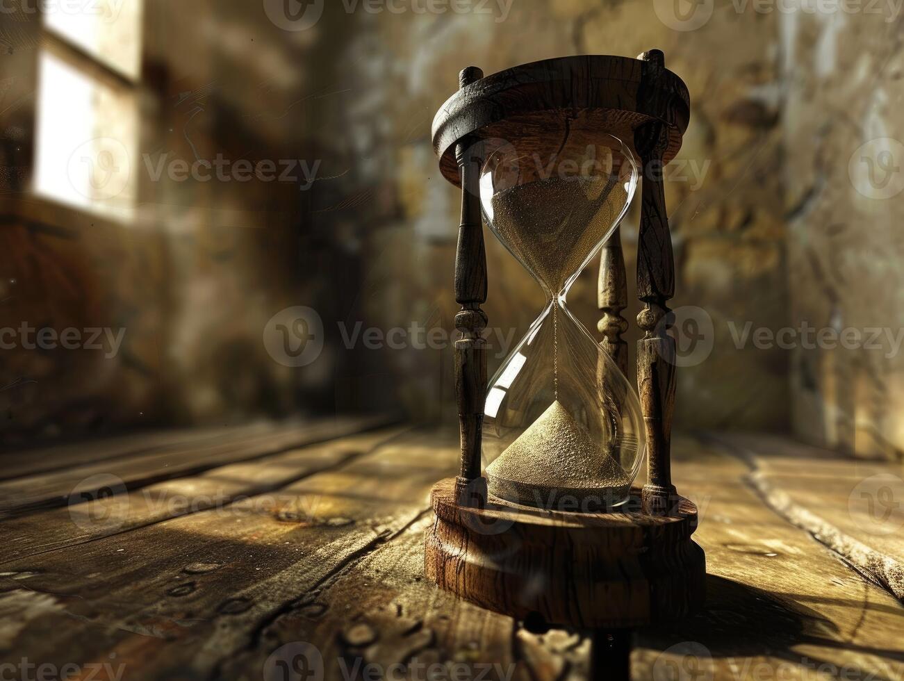 Sunlit Hourglass A Rustic Rooms Vintage Centerpiece photo