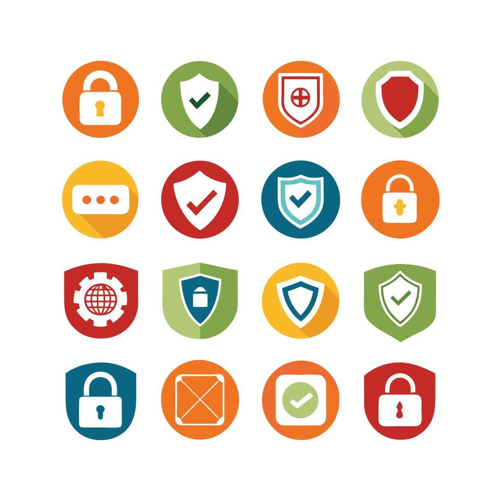 Security Icon Set Collection Illustration vector