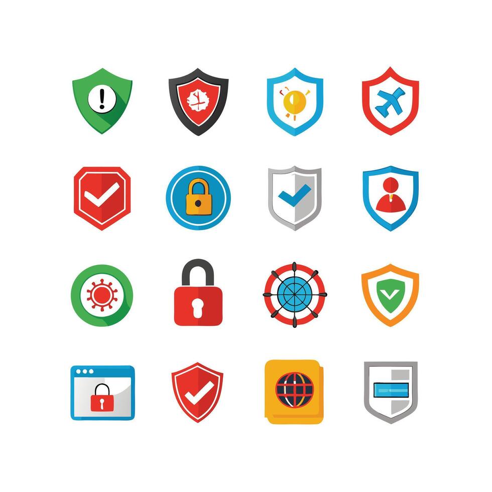 Security Icon Set Collection Illustration vector