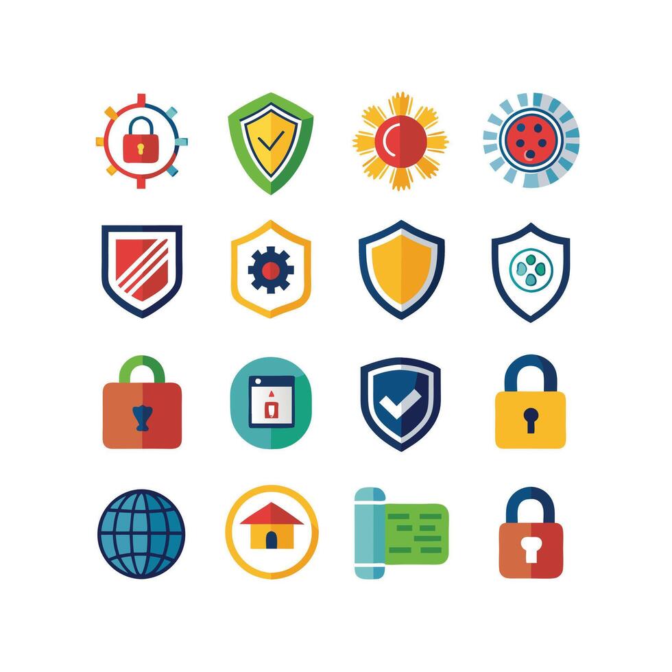 Security Icon Set Collection Illustration vector