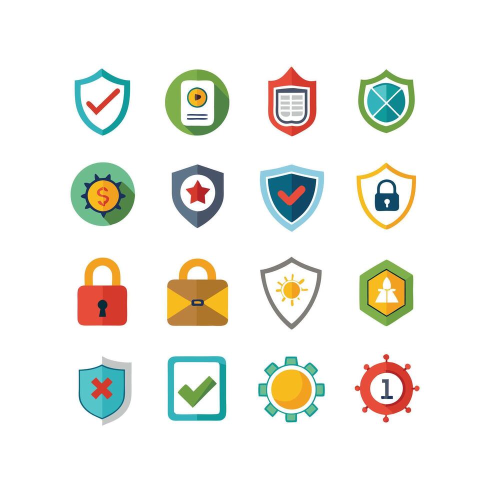 Security Icon Set Collection Illustration vector