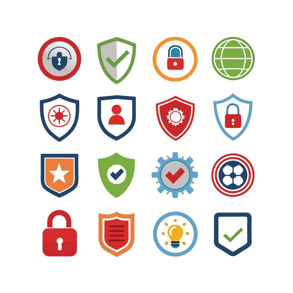 Security Icon Set Collection Illustration vector