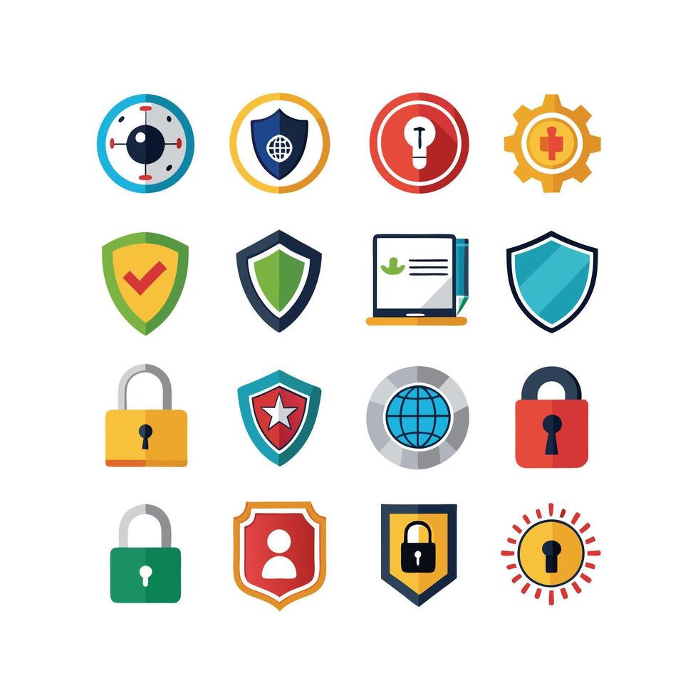 Security Icon Set Collection Illustration vector