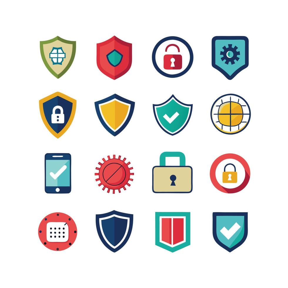Security Icon Set Collection Illustration vector