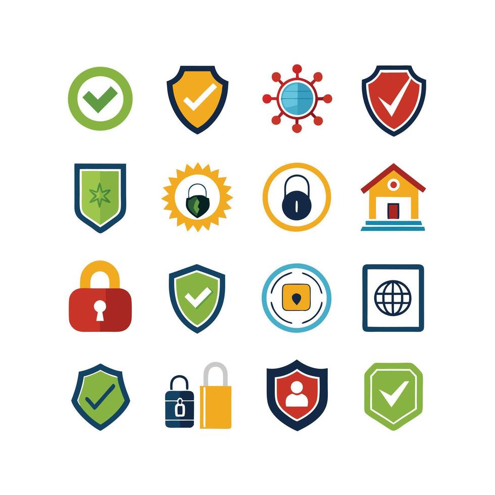 Security Icon Set Collection Illustration vector