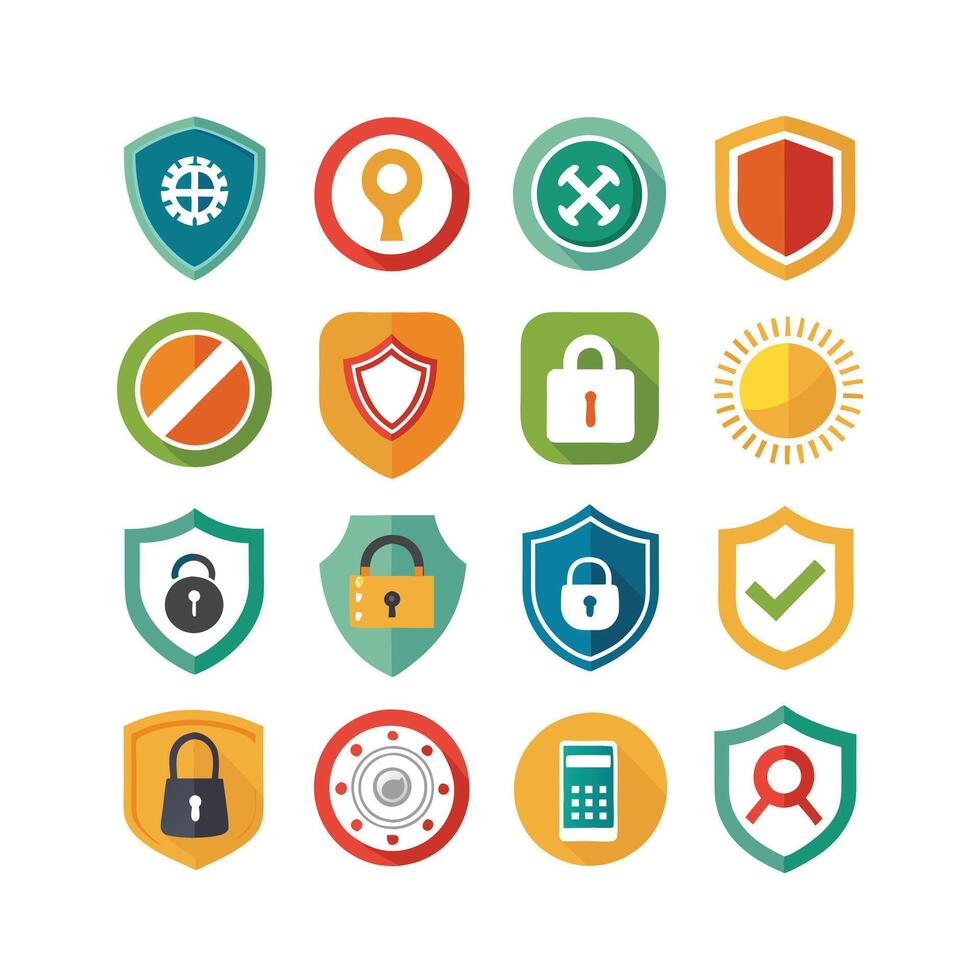 Security Icon Set Collection Illustration vector